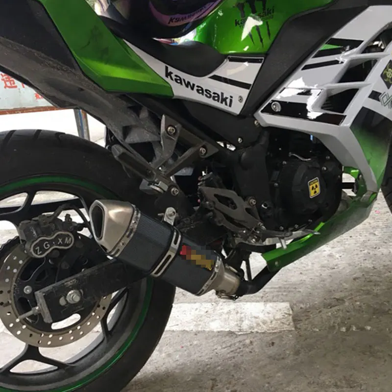 Универсальный 51 мм мотоцикл Akrapovic глушитель Echappement Escape Moto трубы модифицировать для R6 MT09 Ninja 250 CB600 Скутер ATV