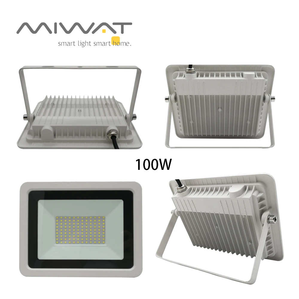 10W 20W 30W 50W 100W Светодиодный прожектор светильник 220~ 240V на открытом воздухе Точечный светильник белый прожектор светильник белый отражатель IP68 Водонепроницаемый садовый светильник Инж