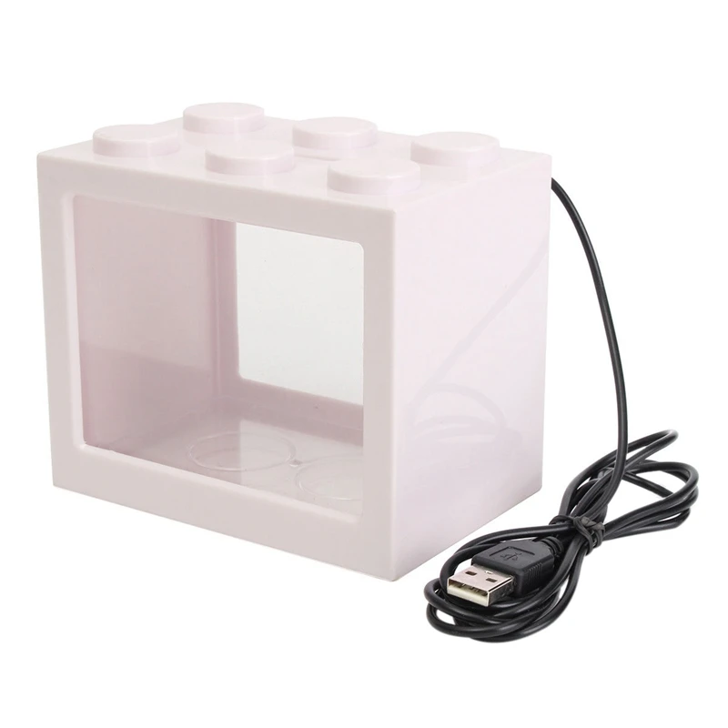 White HHO-Mini USB светодиодный светильник для аквариума, офисный Декор - Цвет: White