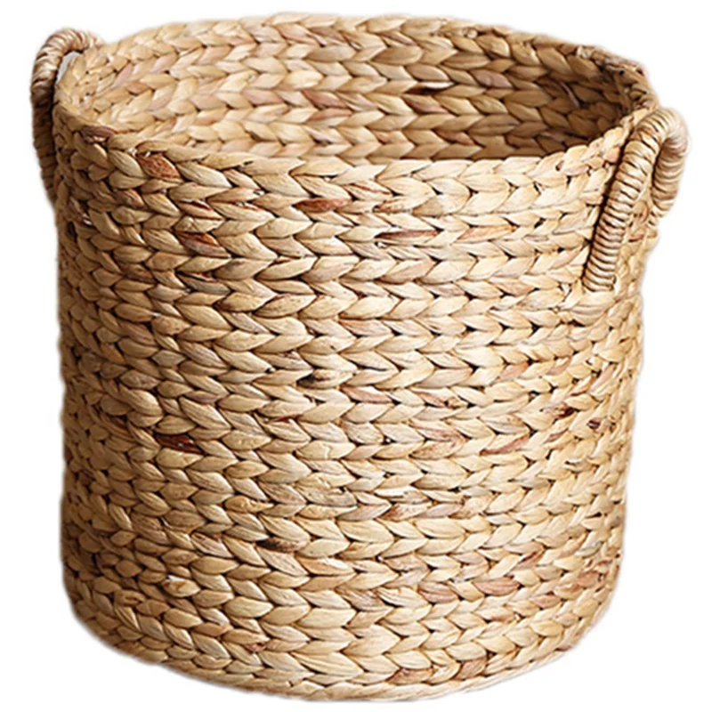 

Natural Hand Rattan Woven Seagrass Belly Storage Basket Flower Pot Folding Basket Weaving Dirty Garment Basket Fruit Basket