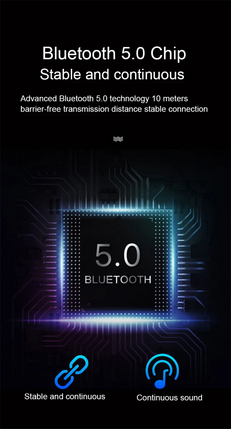 TWS M19, беспроводные Bluetooth наушники, 3D стерео 5,0, музыкальные спортивные наушники, водонепроницаемые, HIFI, с шумоподавлением, деловые наушники