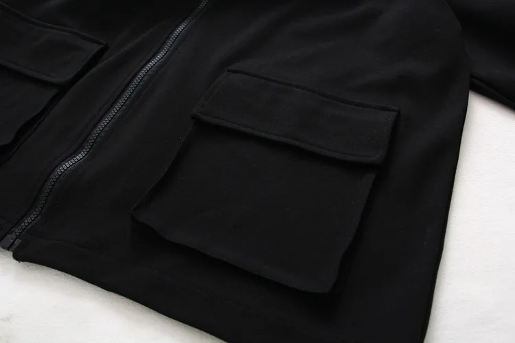 Blvyisla 3XL оверсайз Ретро черный белый полосатый harajuku толстовки женские бойфренд стиль молнии Тонкий ветровки пальто
