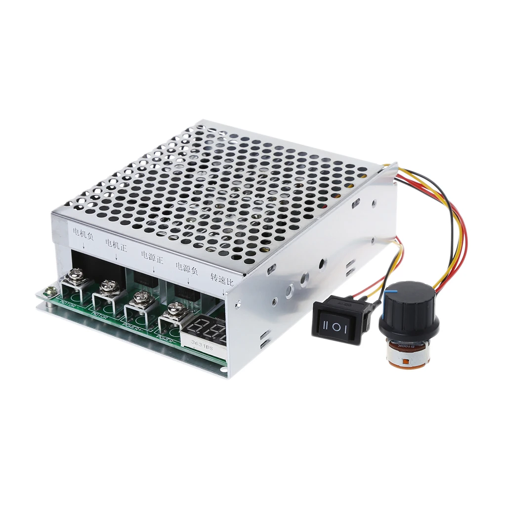 

DC 10-55V 100A Motor Speed Controller Reversible PWM Control Forward/Reverse