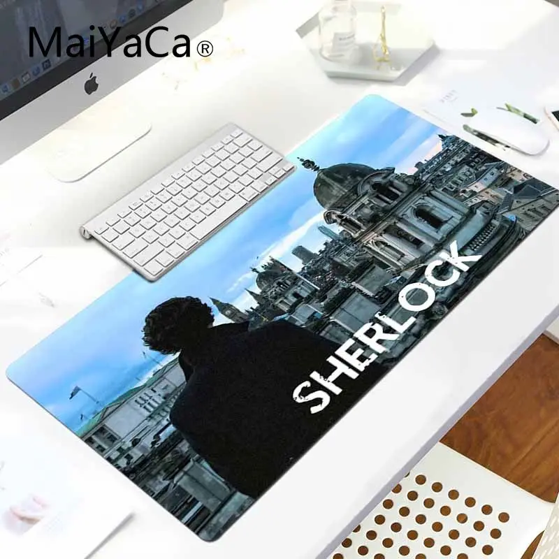 Игровой коврик для мыши MaiYaCa I am Sherlock Holmes с клавиатурой, Комфортный коврик для мыши, игровой коврик для мыши