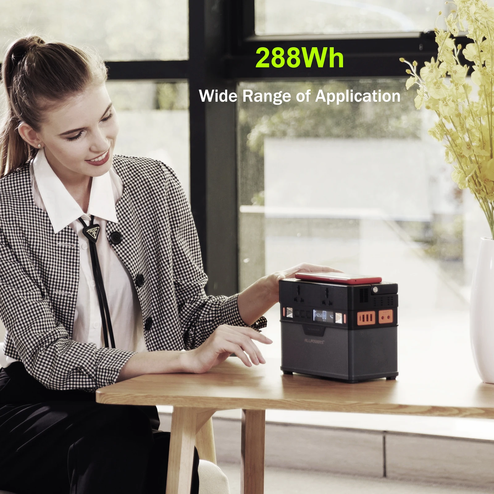 ALLPOWERS 110V 220V zasilanie prądem zmiennym stacja czysta fala sinusoidalna Generator przenośny zasilanie lodówka samochodowa TV Drone laptopy 5 ALLPOWERS 110V 220V zasilanie prądem zmiennym stacja czysta fala sinusoidalna Generator przenośny zasilanie lodówka samochodowa TV Drone laptopy 5