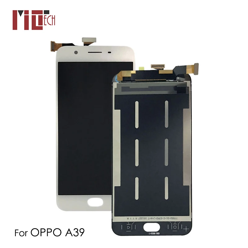

LCD Display For Oppo A39 Touch Screen Digitizer Assembly Replacement Parts White No Frame 100% Tested 5.2''