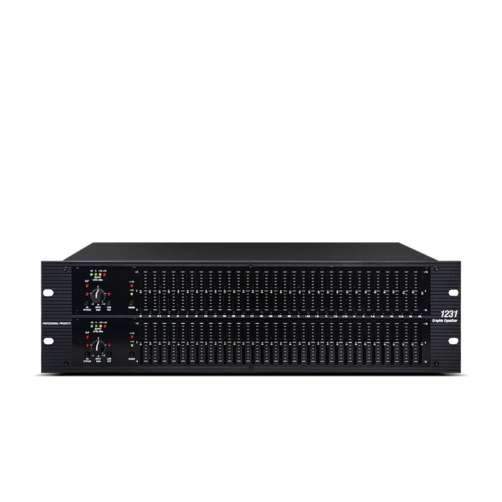 US $212.24 215 Professional Equalizer Provides Stage Analog Dual Channel 31Band Stereo 231 EQ Audio Signal Processor Stage Karaoke