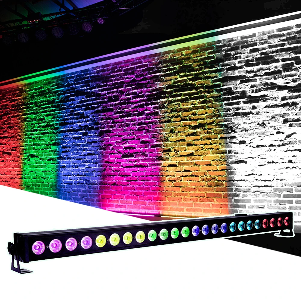 LED 24X4W RGBW 4IN1 Wall Wash Light DMX512 Par led Bar Light DJ Disco Club DMX Stage Party Show Effect Lighting Beam Wash 2IN1