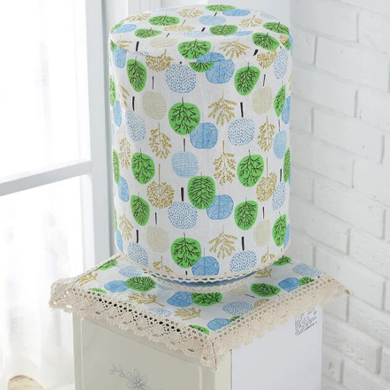 green 2 шт./компл. воды крышки диспенсера питьевой фонтан машина пыли хлопок белье куртка протектор пылезащитный Buket ткань защита - Цвет: green