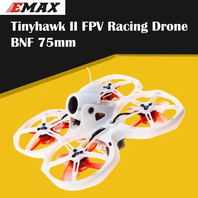 EMAX Tinyhawk II BNF FPV Racing Drone BNF Compatible with FrSky D8 F4 FC 5A ESC 0802 Motor Runcam Nano 2 Camera 200mW VTX 1
