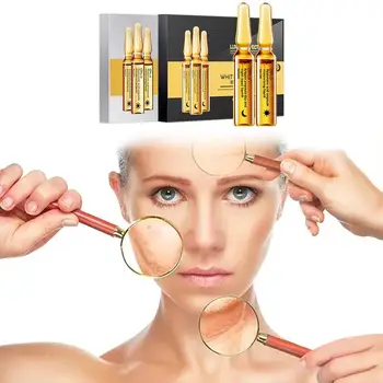 

7pcs facial essence liquid 2ML dark repair ampoule moisturizing firming facial essence water replenishment during the day 30S6