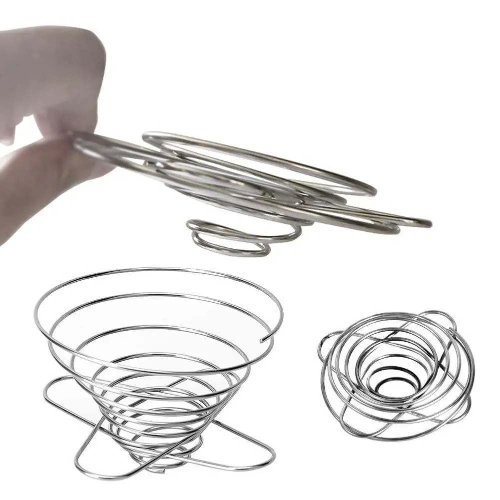 Coffee Filters Rack Outdoor Camping Equipment Portable Folding Funnel Reusable Tourism Steel Drip Frame U1Z9 | Спорт и развлечения