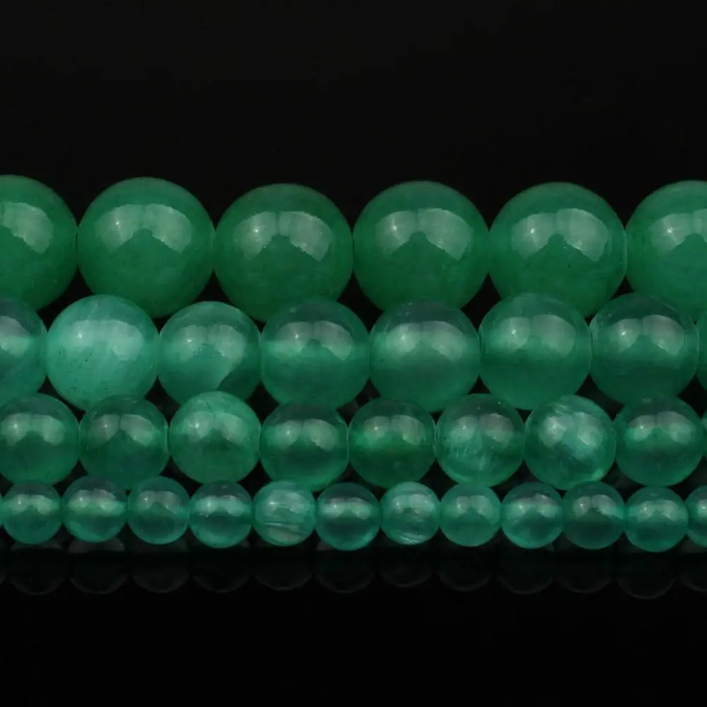 Natural Green Aventurine Beads Grade AAA Micro Faceted Round Loose Bead 6/8/10MM 