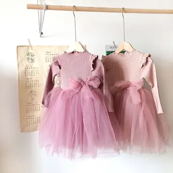 

2020 Wholesale Baby Girls Ruffles Princess Dress Fashion Spring Kids Girls Dresses 2-7t