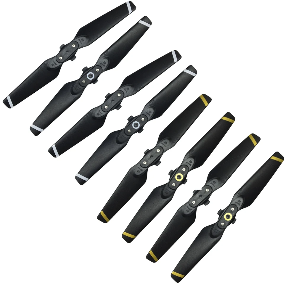 gold and white 8 шт. Пропеллер для DJI Spark Drone 4730 быстросъемные складные лопасти 4730F Запасные детали Аксессуар крылья винт - Цвет: gold and white