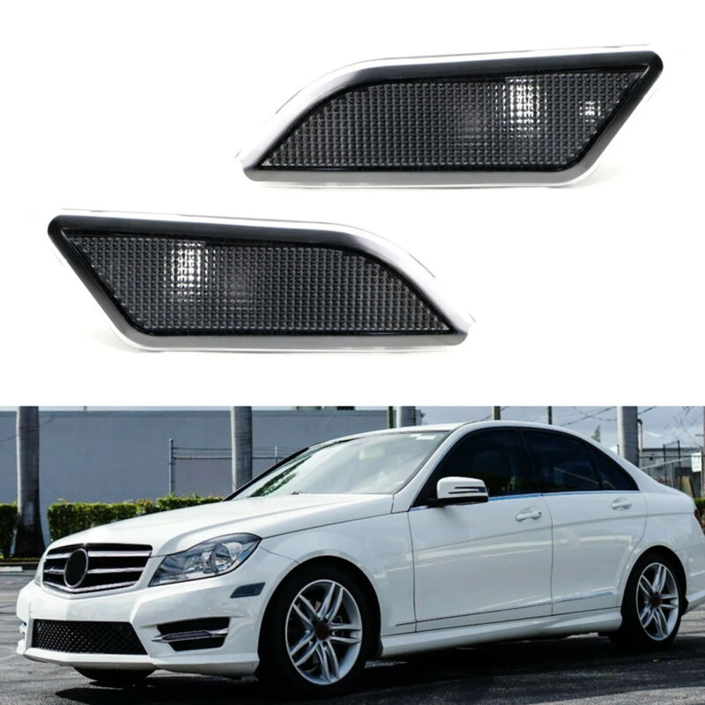 

Smoked Lens Front Side Marker Lamp Housing For Mercedes W204 C180 C200 C250 New And High Quality