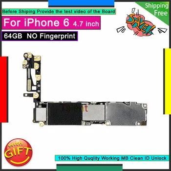 

For IPhone 6 Motherboard 64GB Without Touch ID Unlocked Disassembly Mainboard Good Working Logic Board Tested Full Functions