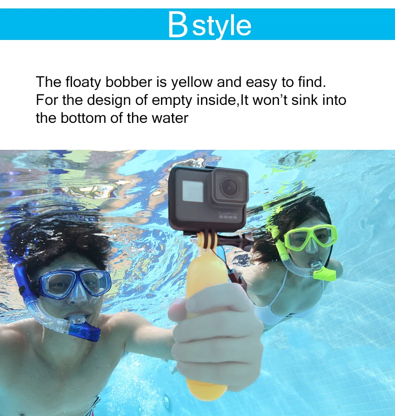 Водонепроницаемый плавающий ручной захват нескользящие спортивные плавающие поплавок для GoPro Hero 7 6 5 4 Sjcam Yi Lite 4K Аксессуары для экшн-камеры