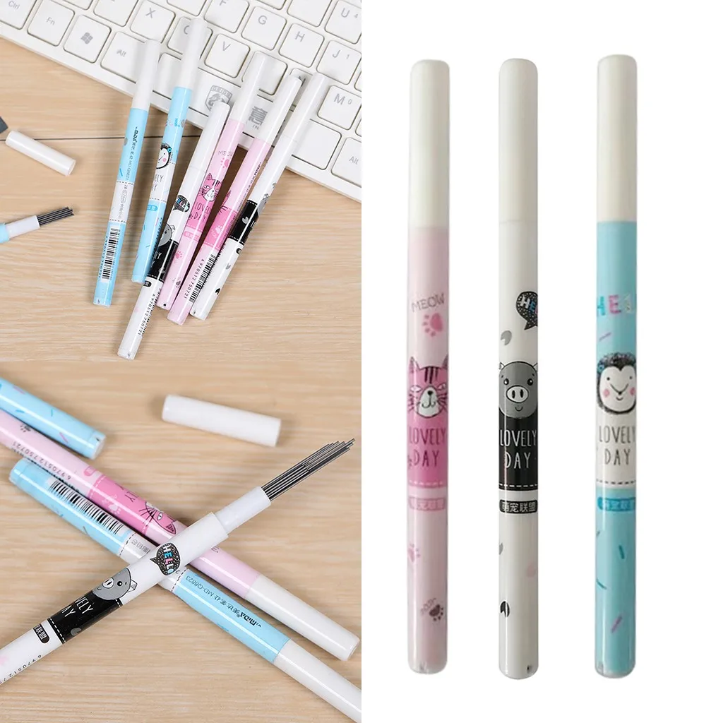 0.7mmLron Resin Automatic Lead Refill 2B Creative Pencil Lead School Supply Gift Student learning tool automatic pencil lead