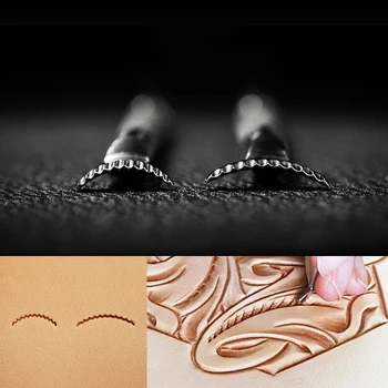 

Roll leaves Jagged shape Leather Stamping tools Engraving Craft Tool Leather Craft Stamps Metal Printing Mold Engraving Set JY2