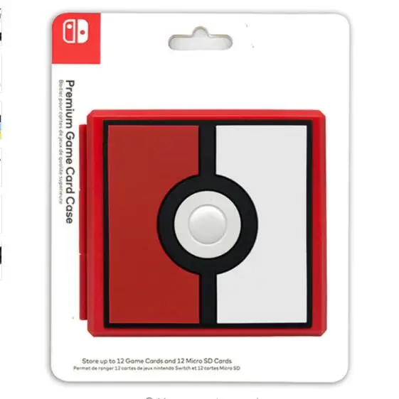 Red White Защитный чехол для Zelda Mario Zend Switch NS, жесткий чехол с мультипликационным принтом Momery SD 12, коробка для хранения игровых карт, держатель, контейнер - Цвет: Red White