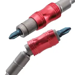 Screwdriver Extension Bit Rod 20 Degree Rotatable Magnetic Screwdriver Tip Holder Hand Tool For 1/4'' Hex Shank Screw Bit