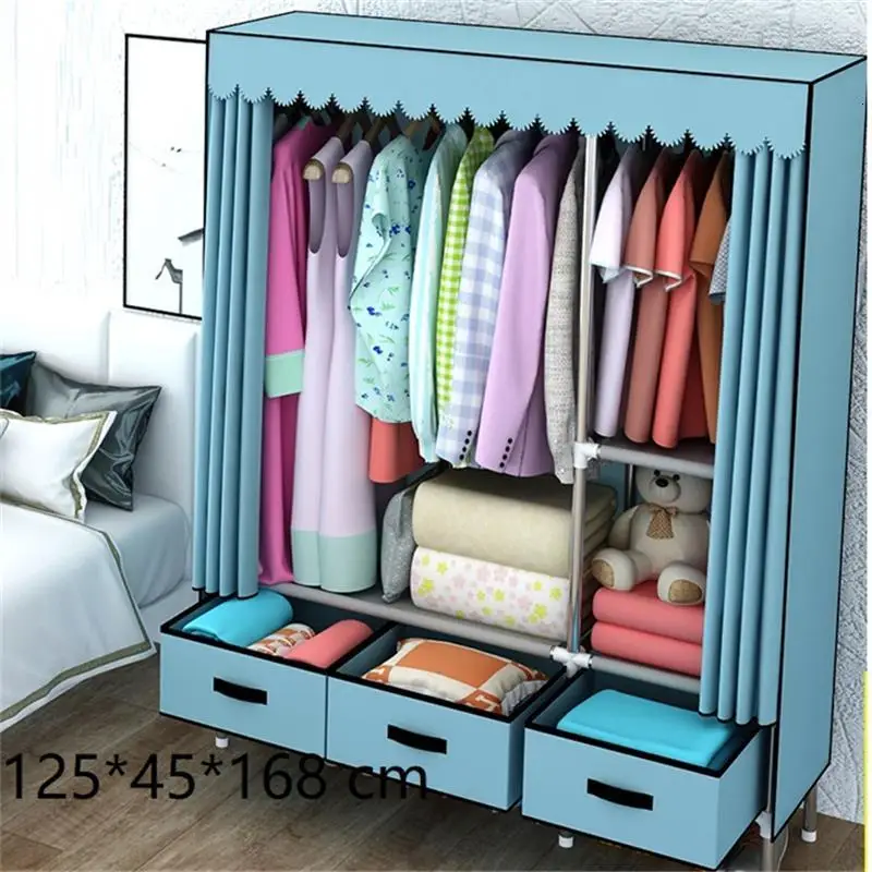 Для Armario De Almacenamiento Szafa Armoire Chambre шкаф для хранения Guarda Roupa мебель для спальни Mueble шкаф - Цвет: Version G