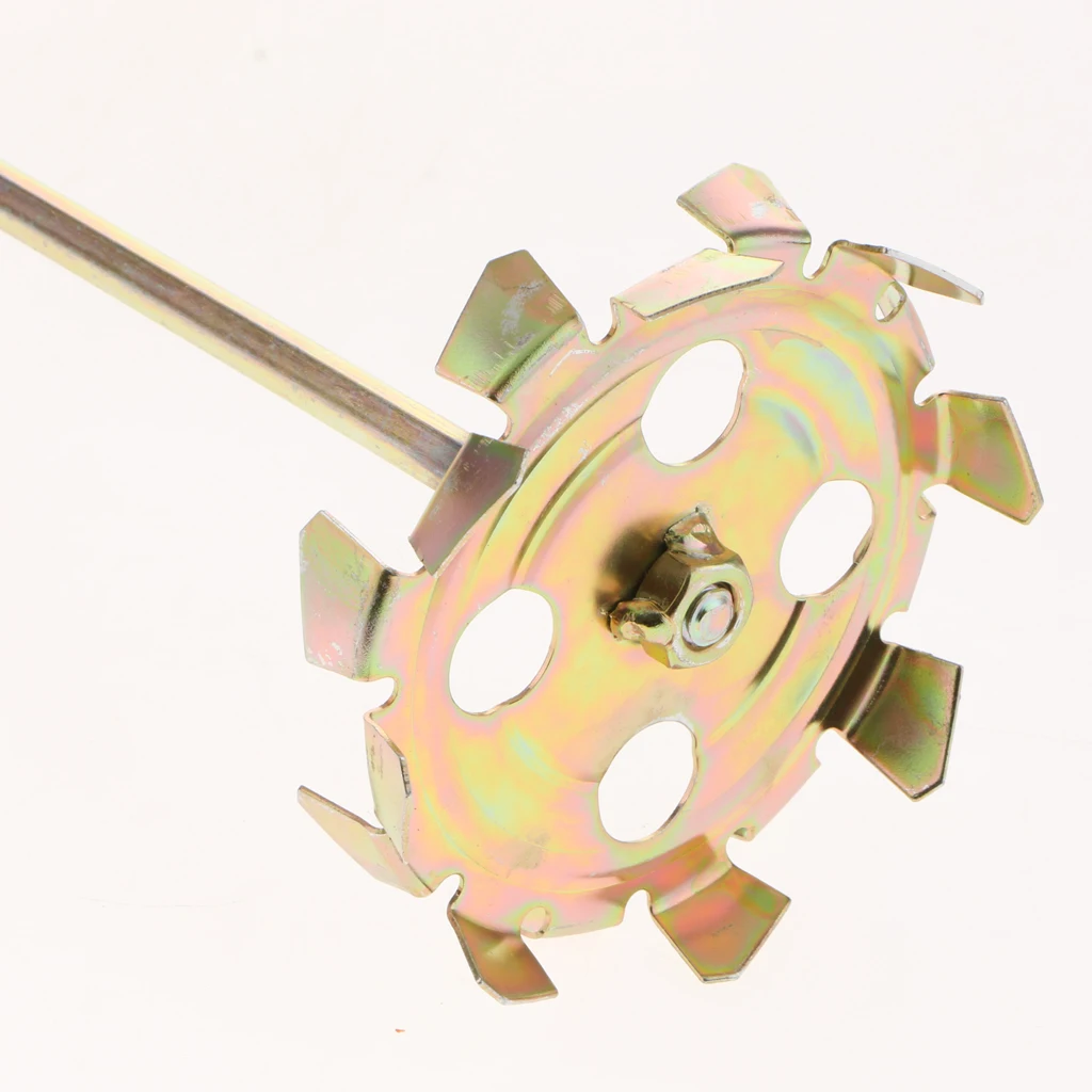 Paint Cement Plaster Adhesive 45# Steel Mixer Stirrer Paddle Rod For Drill