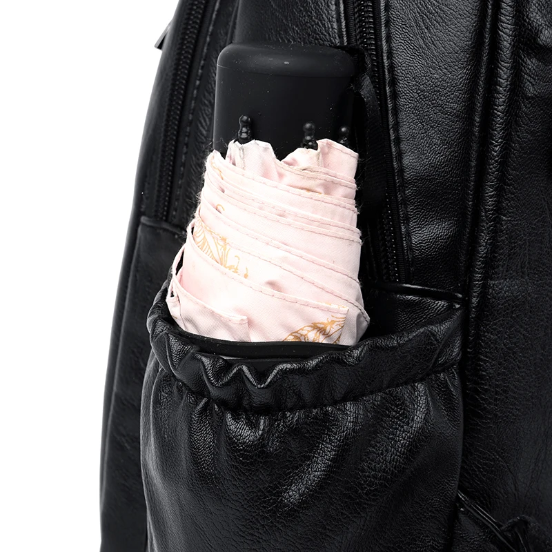 Женские кожаные рюкзаки Mochila Feminina, рюкзаки для девочек, роскошные дизайнерские рюкзаки, Женские винтажные рюкзаки, одноцветные женские рюкзаки