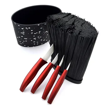 

Kitchen Knife Stand Tool Holder New Oval Plastic Free Inserting Knife Block Multifunctional Supplies For Kitchen Knives Shelf 5