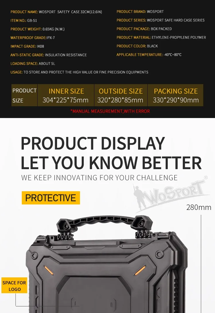 Caixa de Segurança Caixa de Proteção com Espuma Acolchoada + Trava de Segurança à Prova de Poeira à Prova Caixa de Pistola Tactical Pistol Câmera Água Shell Duro Gun d' 4 Caixa de Proteção com Espuma Acolchoada +