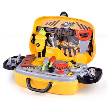 

Boys Pretend Play Simulation Maintenance Repair Tool Toys Kids Toolbox Kit Plastic Drill Wrench Hammer Learning Engineering Toy