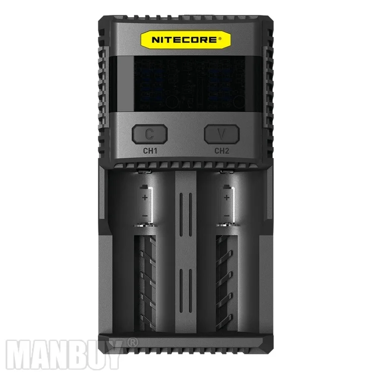 Новинка NITECORE SC2 интеллектуальная зарядка Li-on Ni-MH 3A быстрый заряд выход супер зарядное устройство+ 2*18650 батареи 3400 мАч