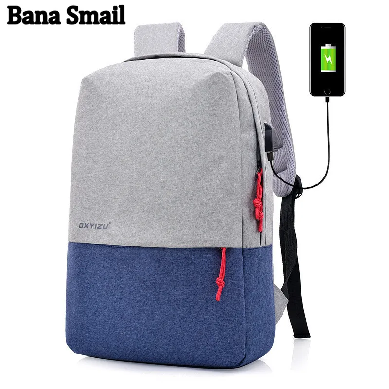 

Fashionable canvas backpack junior high students business casual backpack backpack men and women