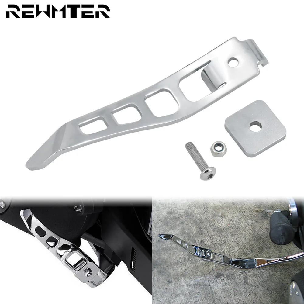 MotorcycleChromeStandKickstandsExtensionAluminumFootpegPedal