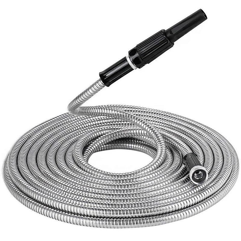 

Garden Hoses, Lightweight 304 Stainless Steel Garden Hoses, Garden Hoses, Watering Flowers, Car Wash Garden Hoses, Lightweight,