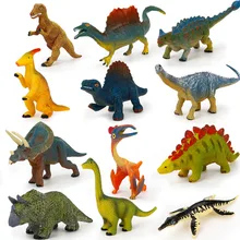 12 ピース/セット教育ジュラ紀世界恐竜セットシミュレーション動物モデル固体ソフト恐竜アクションフィギュア教育おもちゃ #50(China)