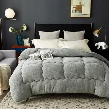 

Svetanya Warm Comforter Thick Bedding Filler Artificial Lamb Cashmere Throws Blanket