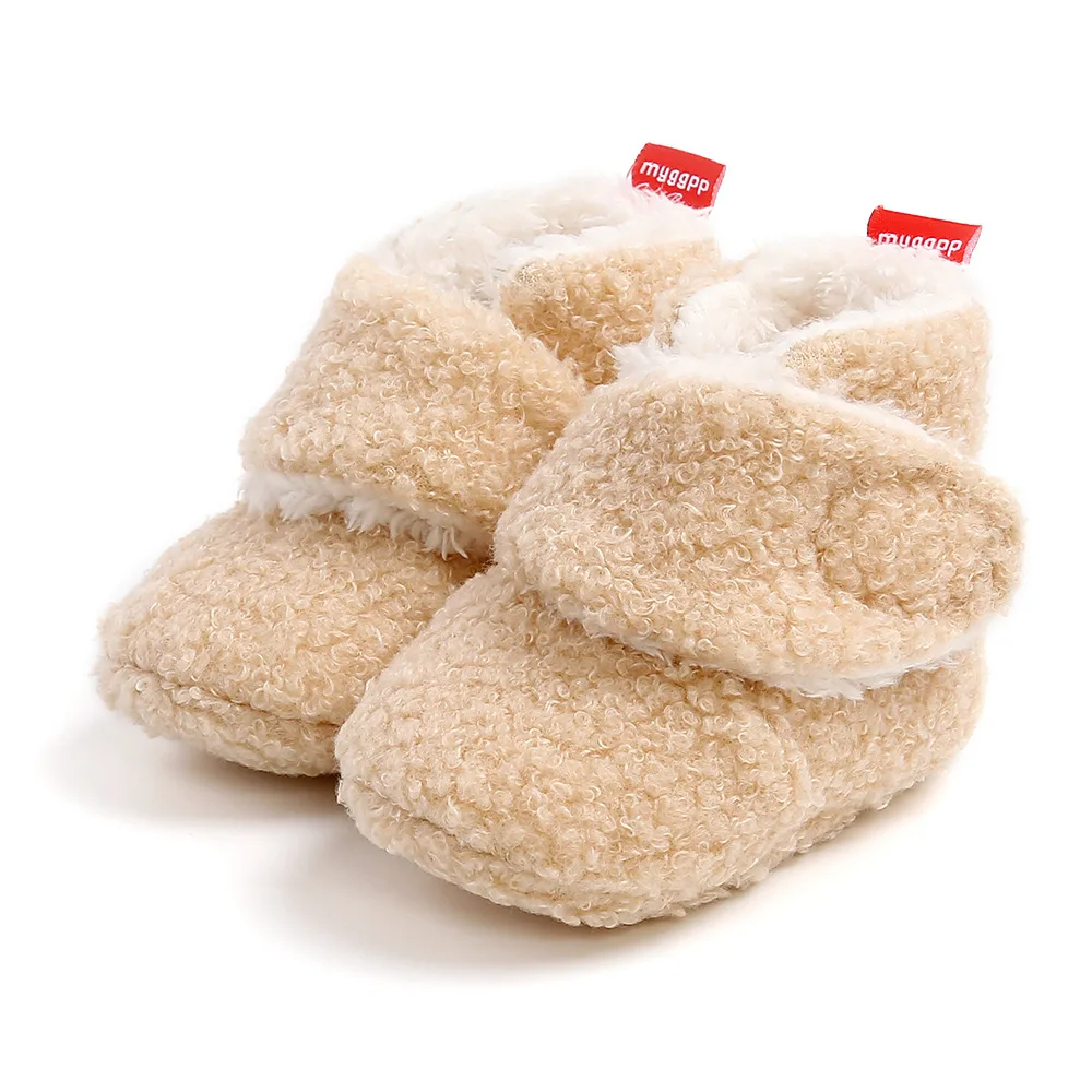 Baby Infant Slippers Solid Color Toddler Baby Boy Girl Crib Shoes Cute Anti-slip Prewalker First Walkers