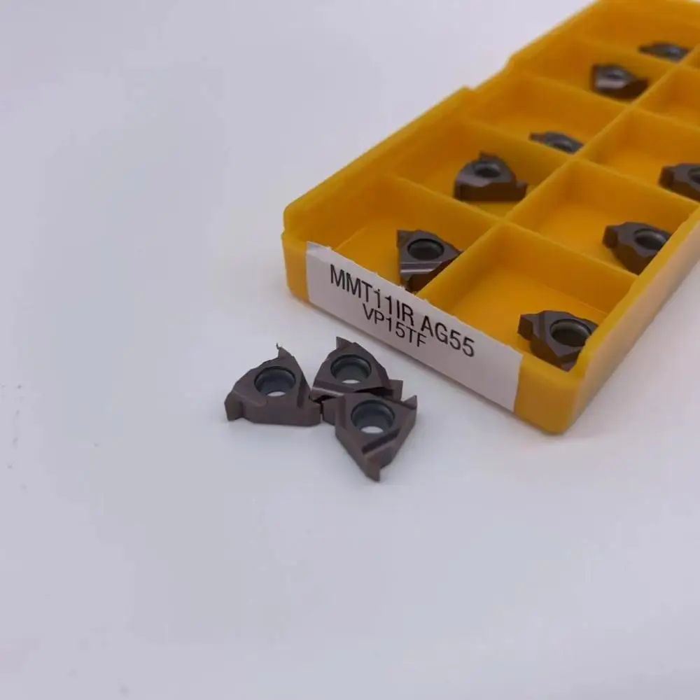

10PCS MMT11IR AG55 VP15TF carbide inserts Thread Turning tool cutting tool Lathe Tools Milling cutter CNC tool