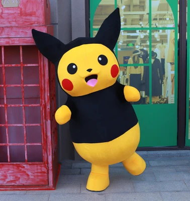 Mascot C Маскарадный костюм Пикачу Покемон маскарадный костюм нарядное платье наряд для взрослых Хэллоуин Карнавал вечерние события - Цвет: Mascot C