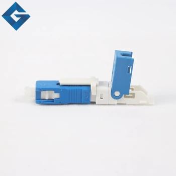 

100pcs Fast connector SC UPC New ftth field assembly quick conector FTTH optical dual v-groove stable SC UPC