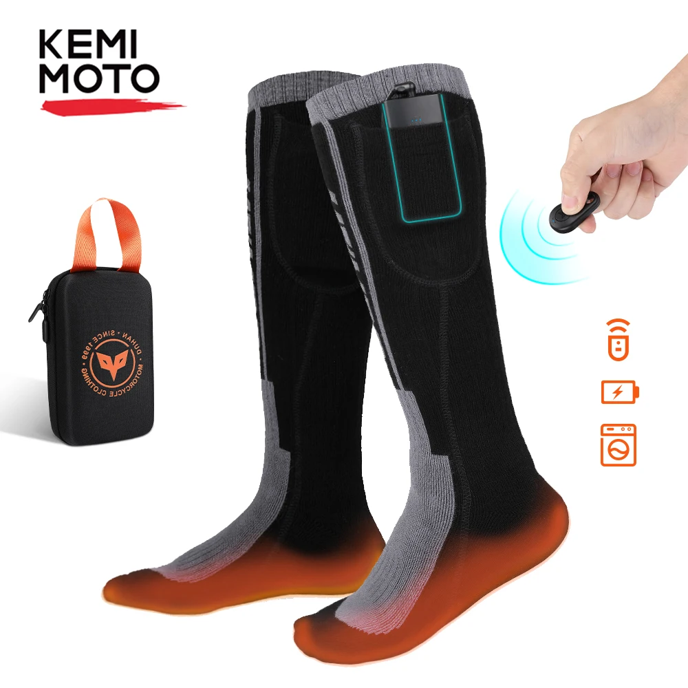 Heated Socks Remote Control Electric Heating Rechargeable Battery Winter Thermal Men Women Outdoor For Motorcycle | Автомобили и