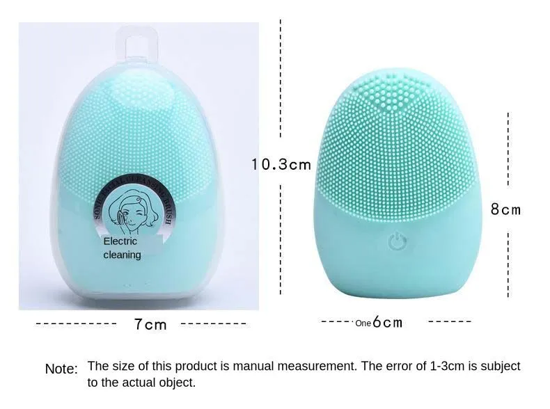 Электрическая щетка для лица силиконовая ультразвуковая щетка для лица перезаряжаемая ультра звуковая Очищающая поры Массажер для кожи очищающее устройство для лица