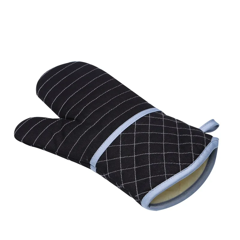 [Canvas] Profession Oven Microwave Oven Insulated Gloves High-temperature Resistant Bakery Heat Resistant Thick Long Gloves