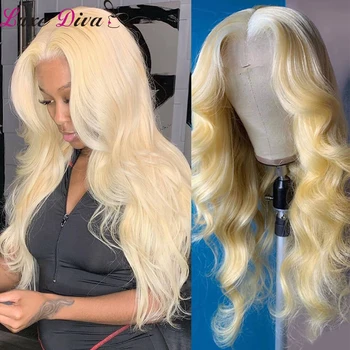 

Brazilian 613 Blonde Lace Closure Human Hair Wigs Pre Plucked With Baby Hair Remy Body Wave 4*4 lace Closure Hair Wigs Luxediva