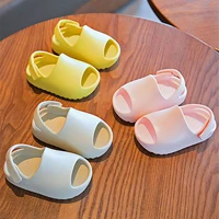 Summer Toddler Kids Slip-On Sandals Slippers Infant Boys Girls Foam Beach Slides Bone Shoes Children Lightweight Water Shoes 2