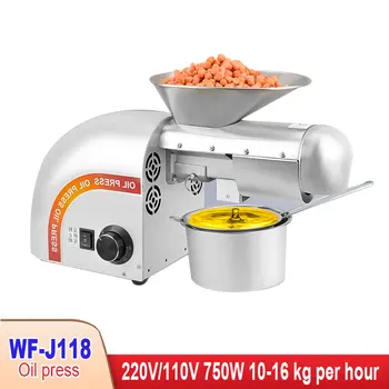 

750W Oil Press, Automatic Domestic Flaxseed Extractor, Cold-pressed Peanut Butter Press