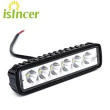 18 Вт 12 В светодиодный светильник для работы, точечный светильник, лампа для вождения, противотуманная фара, светодиодный светильник для внедорожника Ford, Toyota, SUV, 4WD, светодиодный светильник