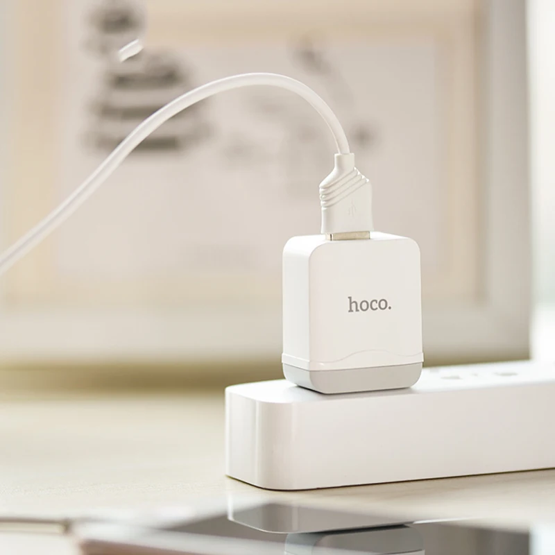 HOCO C22 20 шт./лот 5 в 2.1A USB зарядное устройство для iPhone 11 Xs Max US Plug настенное зарядное устройство адаптер для samsung Xiaomi huawei